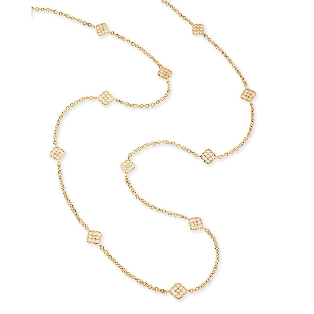 Kendra Scott Devalyn Long Necklace in Gold